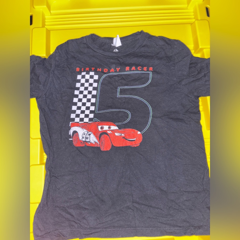 Disney McQueen 5th birthday shirt